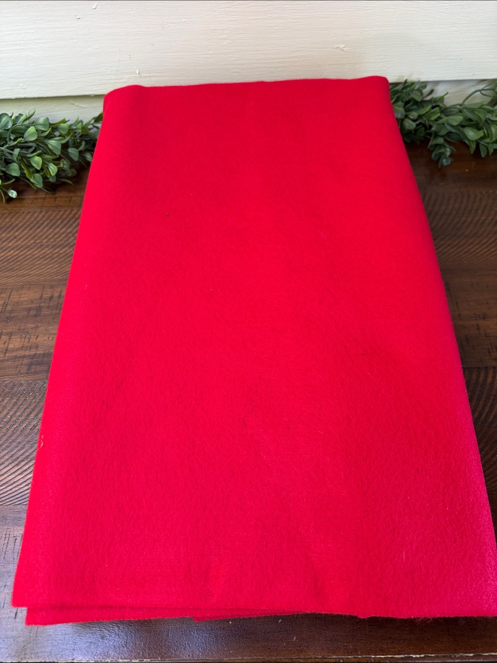 1.5 Yards 72” Wide Red Craft Felt